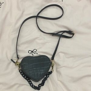 LPA Mini Ava Heart Bag in Black